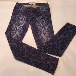 Hollister skinny flower embossed jeans